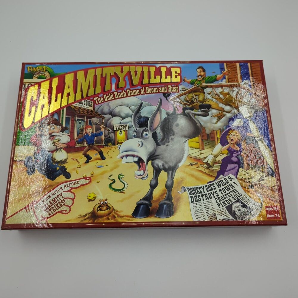Calamityville Board Game "The Gold Rush Game of Boom & Bust" Complete 2005 CIB